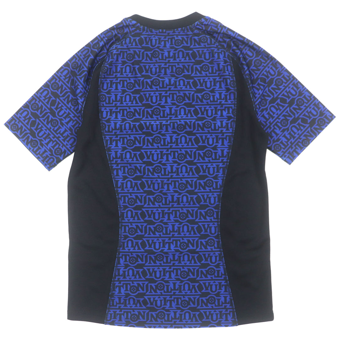 Pristine LOUIS VUITTON Short sleeve T-shirt Snow Technical blue-black polyester
