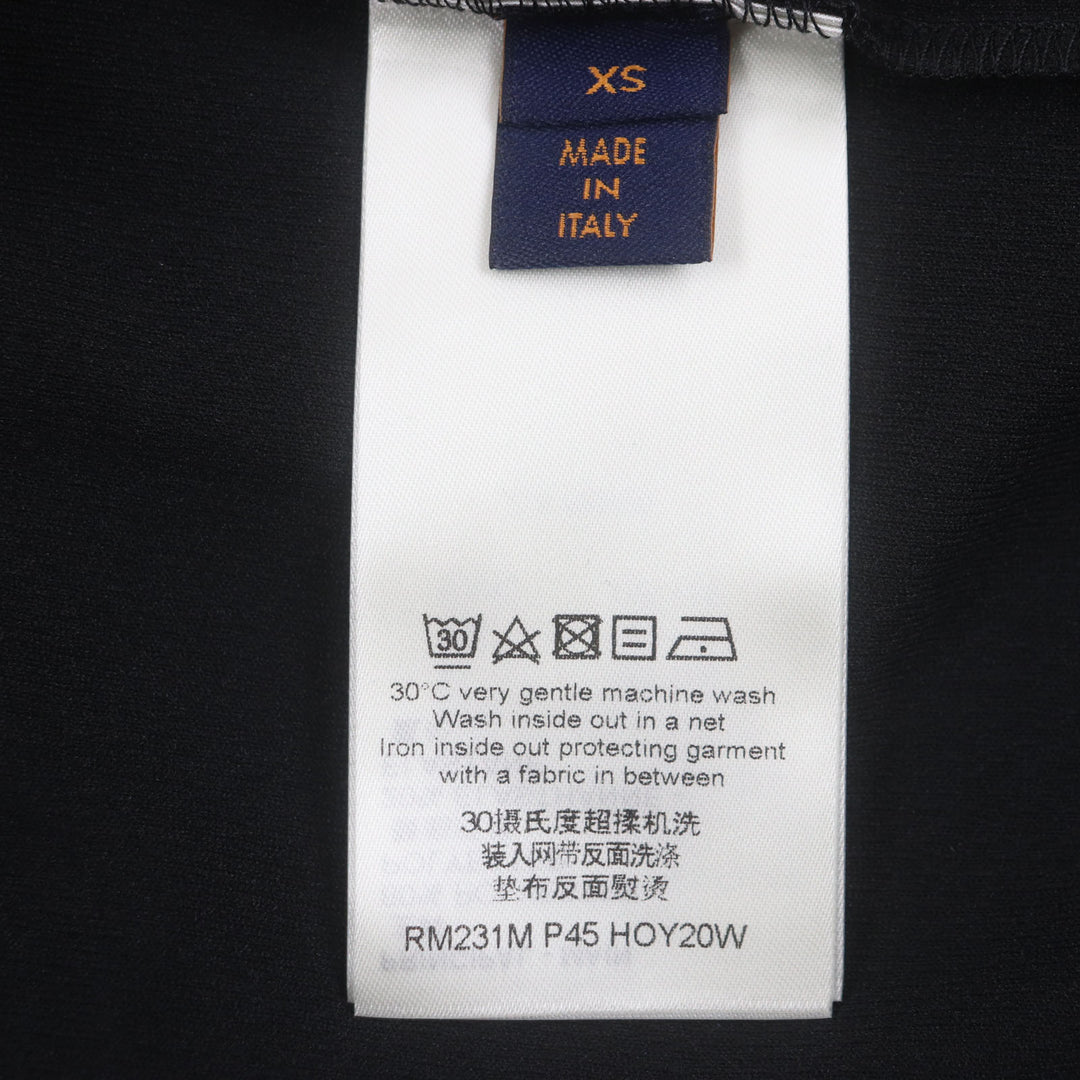 Pristine LOUIS VUITTON Short sleeve T-shirt Snow Technical blue-black polyester
