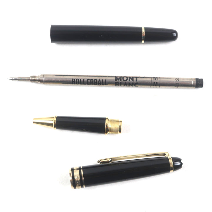 Excellent MONTBLANC Ballpoint pen Meisterstck Classic Black gold mens