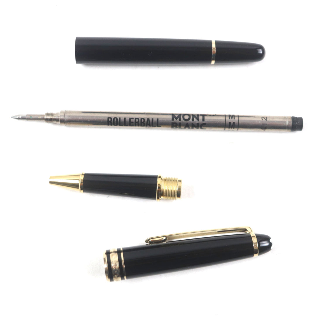 Excellent MONTBLANC Ballpoint pen Meisterstck Classic Black gold mens