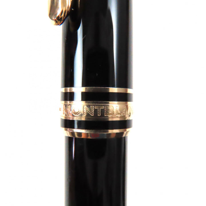 Excellent MONTBLANC Ballpoint pen Meisterstck Classic Black gold mens