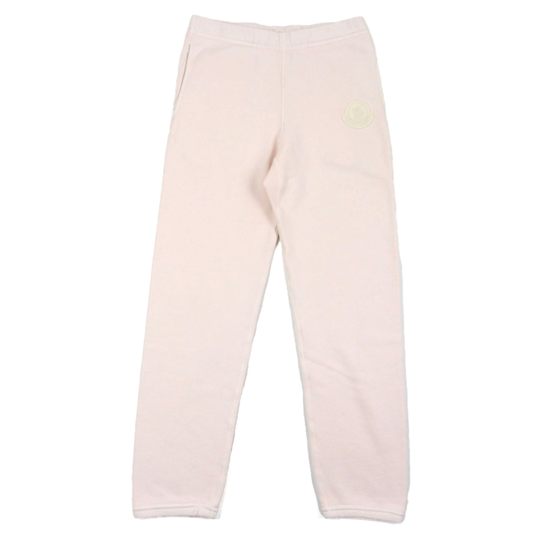 Pristine MONCLER GENIUS 2 Pants Sweatshirt with logo patch pink cotton mens S