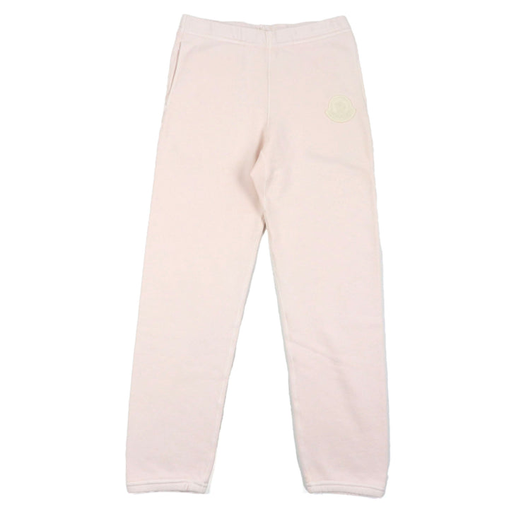Pristine MONCLER GENIUS 2 Pants Sweatshirt with logo patch pink cotton mens S