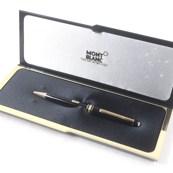 Excellent MONTBLANC Ballpoint pen Meisterstck Classic Twist type Black gold