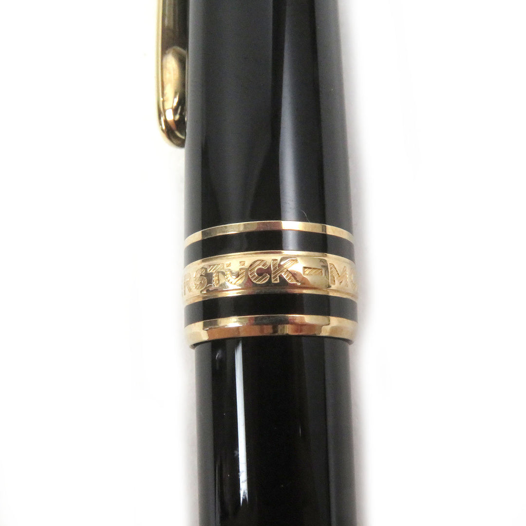 Excellent MONTBLANC Ballpoint pen Meisterstck Classic Twist type Black gold
