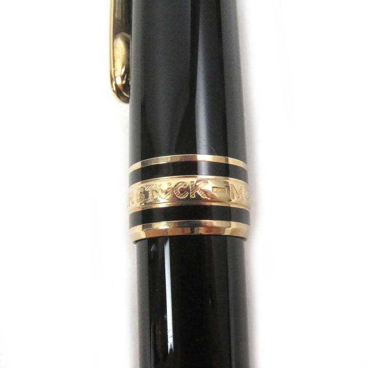Excellent MONTBLANC Ballpoint pen Meisterstck Classic Twist type Black gold