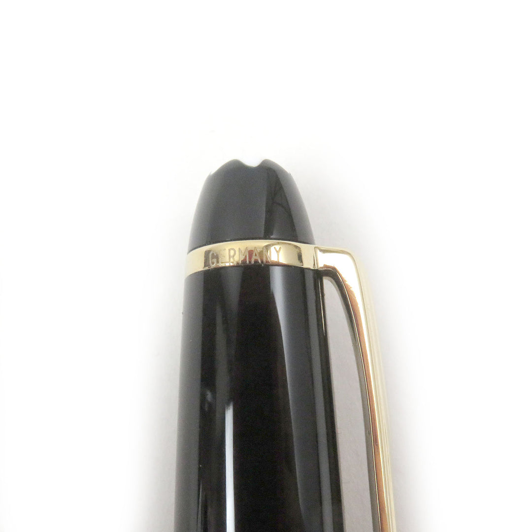 Excellent MONTBLANC Ballpoint pen Meisterstck Classic Twist type Black gold