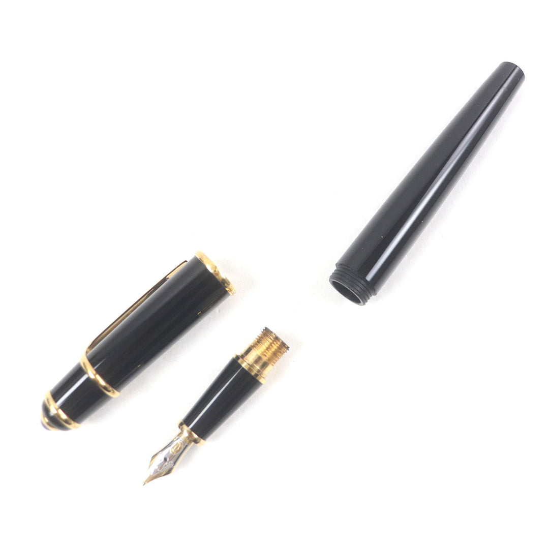 Very Good Cartier fountain pen Diaboro de Cartier Cap type Black gold