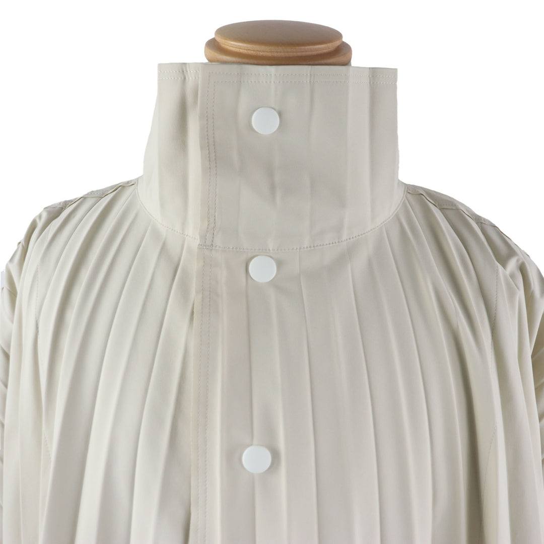 Great HOMME PLISSE ISSEY MIYAKE coat beige polyester mens 1 HP13FA305
