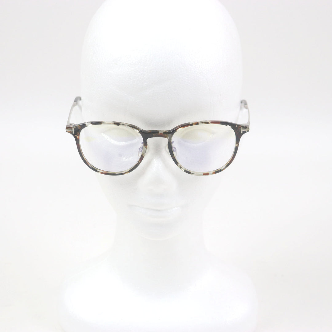 Excellent TOM FORD Glasses Marble Blue Light Cut Brown mens TF5593
