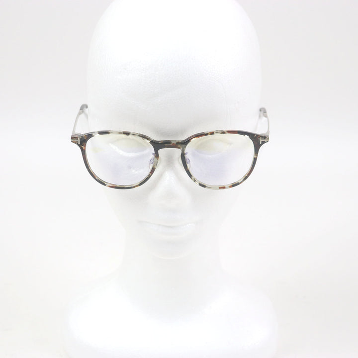 Excellent TOM FORD Glasses Marble Blue Light Cut Brown mens TF5593
