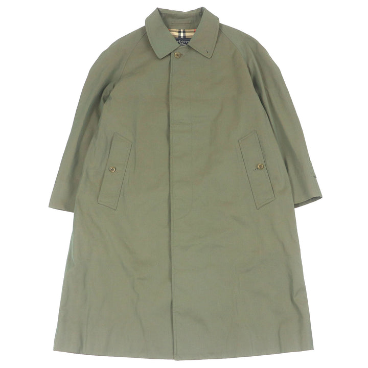 Very Good Burberrys coat Nova check pattern on the back iridescent cotton mens