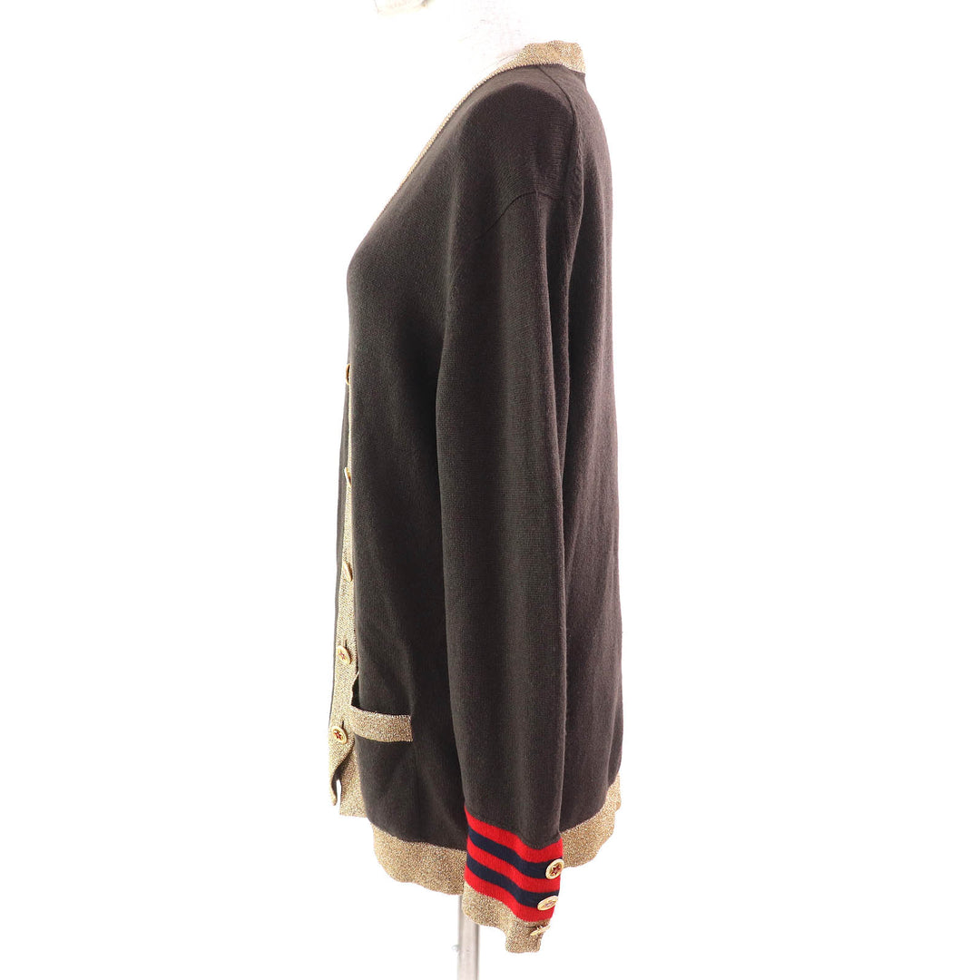 Great CHANEL cardigan COCO Mark Star Button Knit Cardigan cashmere 40 09A P36174