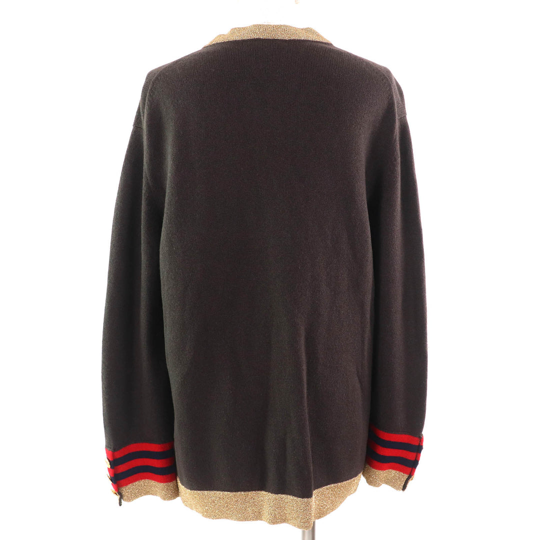 Great CHANEL cardigan COCO Mark Star Button Knit Cardigan cashmere 40 09A P36174