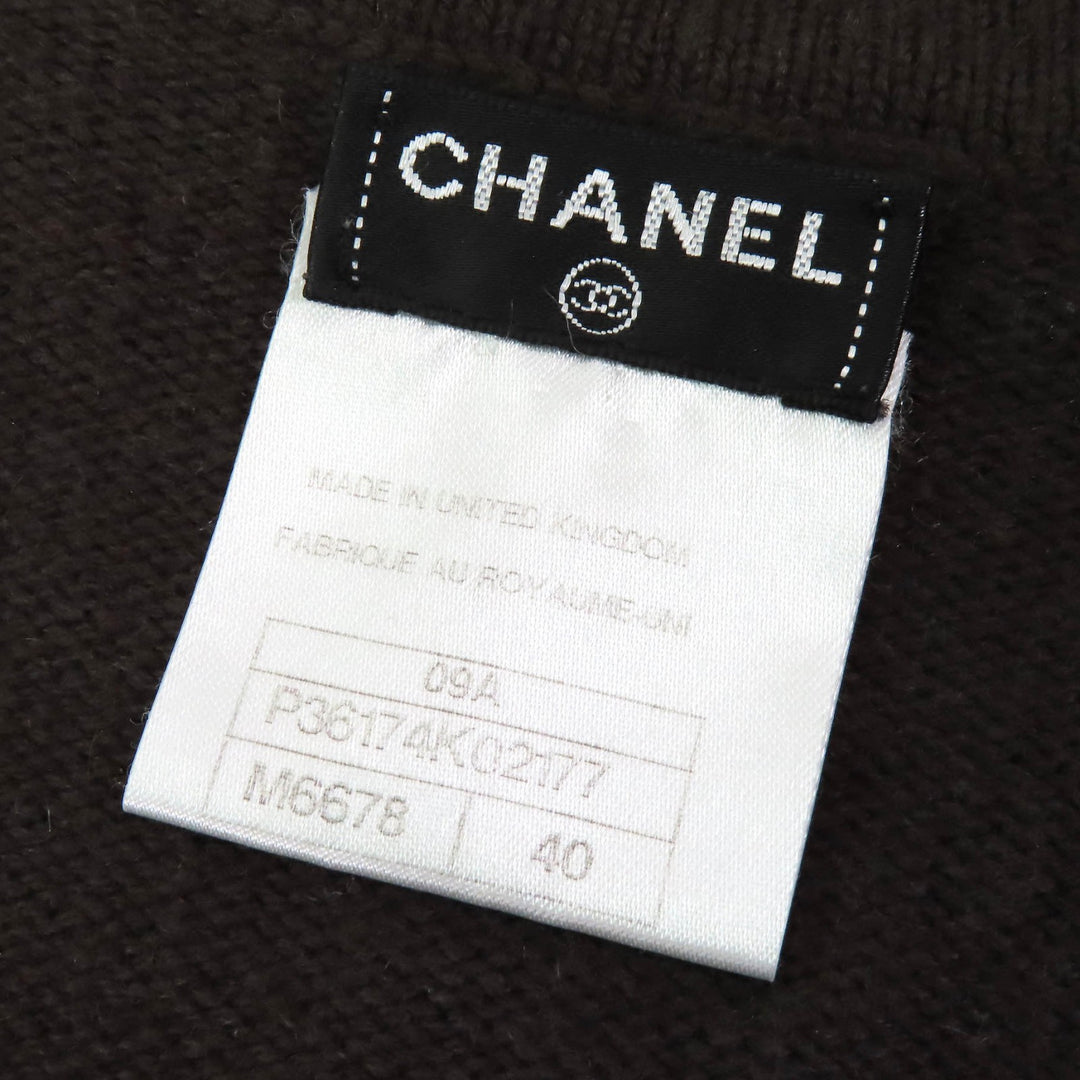 Great CHANEL cardigan COCO Mark Star Button Knit Cardigan cashmere 40 09A P36174
