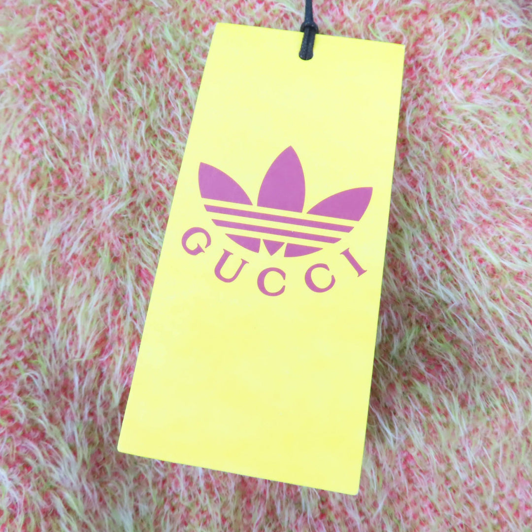 Pristine GUCCI×adidas cardigan trefoil belted coat Green system Women S 717694