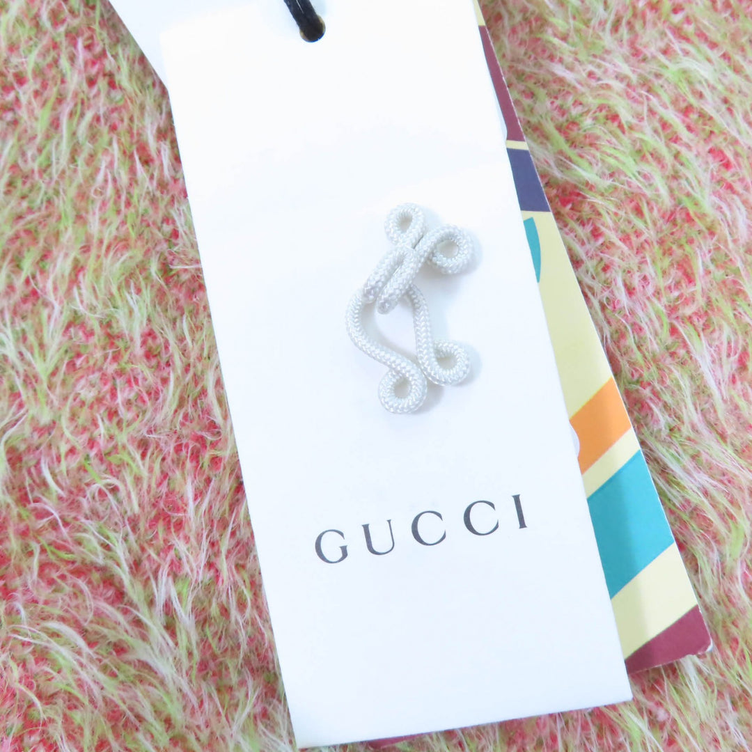 Pristine GUCCI×adidas cardigan trefoil belted coat Green system Women S 717694
