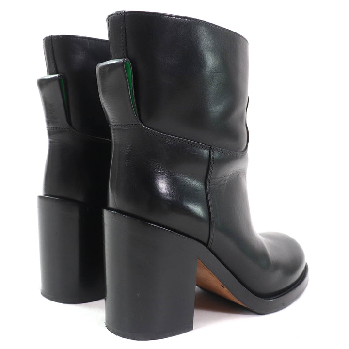 Great BOTTEGAVENETA short boots Cavallo Leather ankle boots black Women 37