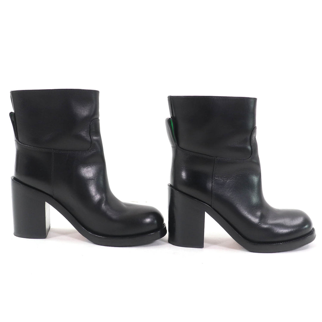 Great BOTTEGAVENETA short boots Cavallo Leather ankle boots black Women 37 716214