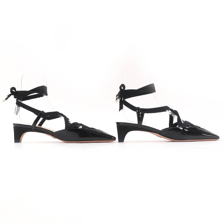 Pristine Christian Dior pumps D-ENVOL Square Toe Lace Up black Patent leather