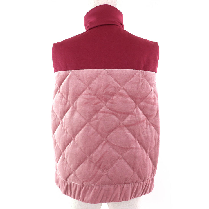 Pristine MONCLER Down vest VEST Logo patch, ZIP UP Women M H10938G00027