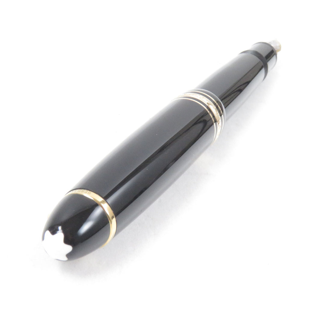 Excellent MONTBLANC fountain pen Meisterstck 146 Cap type Black gold mens