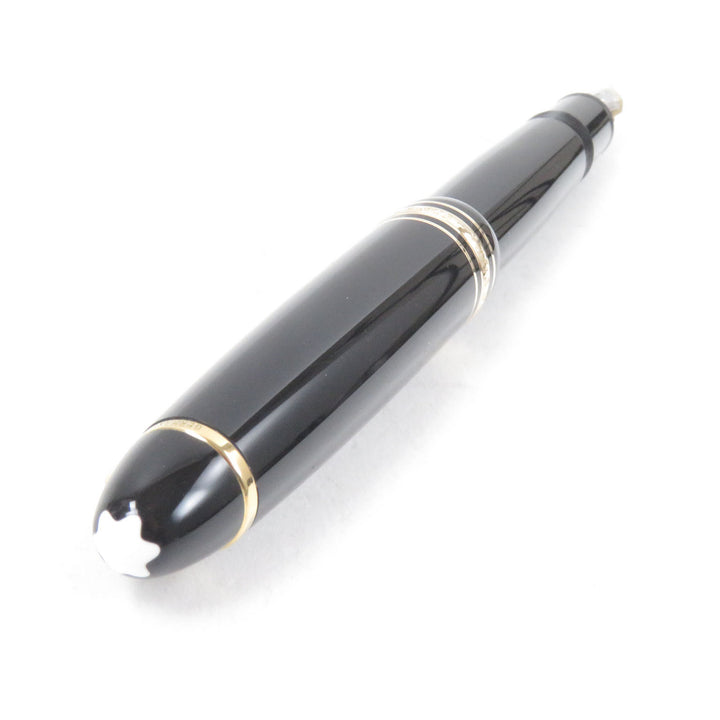 Excellent MONTBLANC fountain pen Meisterstck 146 Cap type Black gold mens