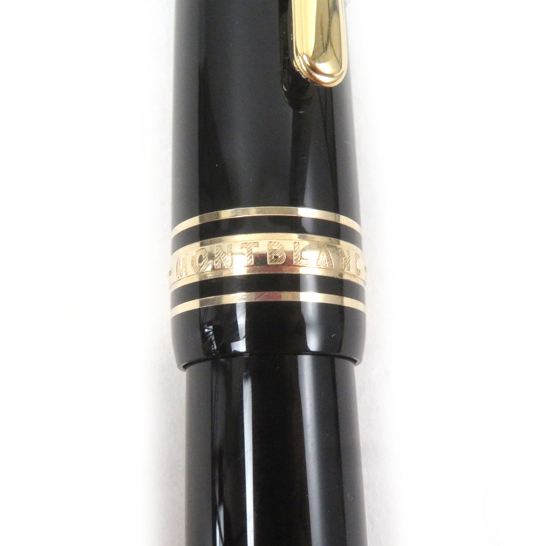 Excellent MONTBLANC fountain pen Meisterstck 146 Cap type Black gold mens