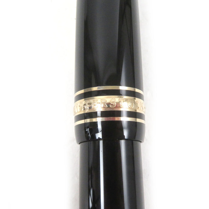 Excellent MONTBLANC fountain pen Meisterstck 146 Cap type Black gold mens