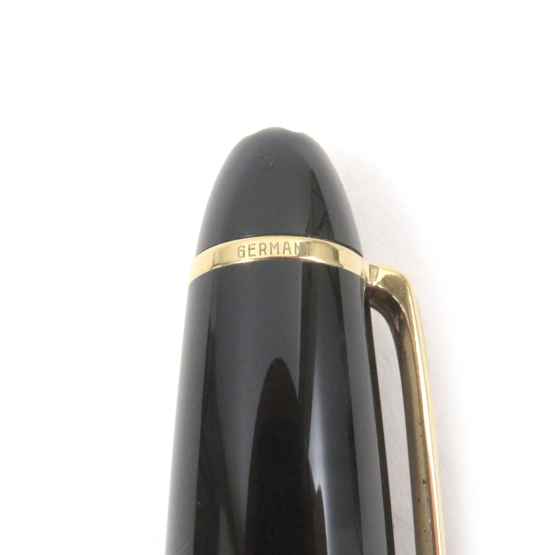 Excellent MONTBLANC fountain pen Meisterstck 146 Cap type Black gold mens