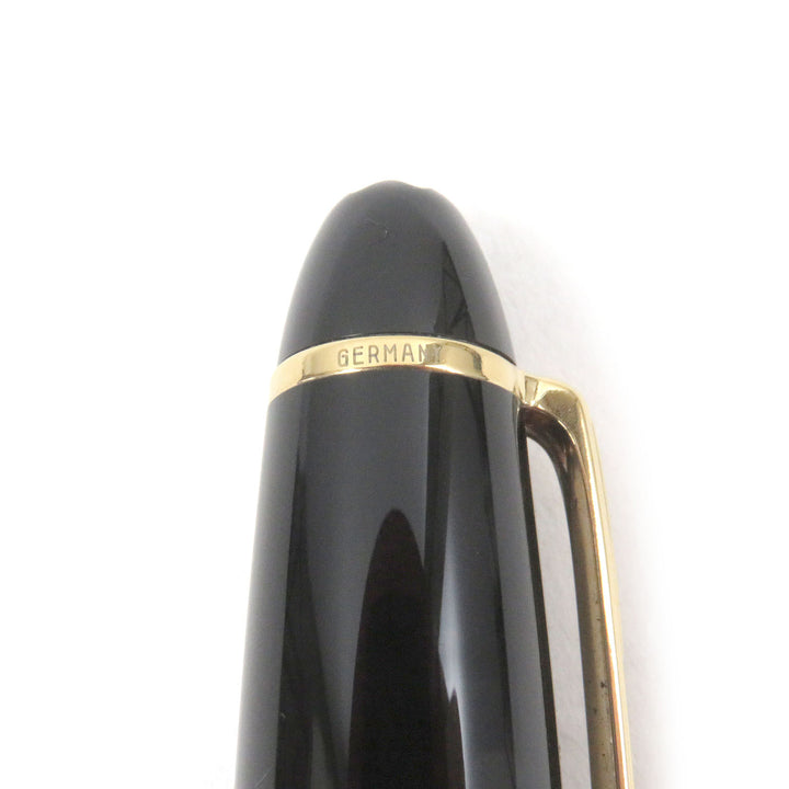 Excellent MONTBLANC fountain pen Meisterstck 146 Cap type Black gold mens