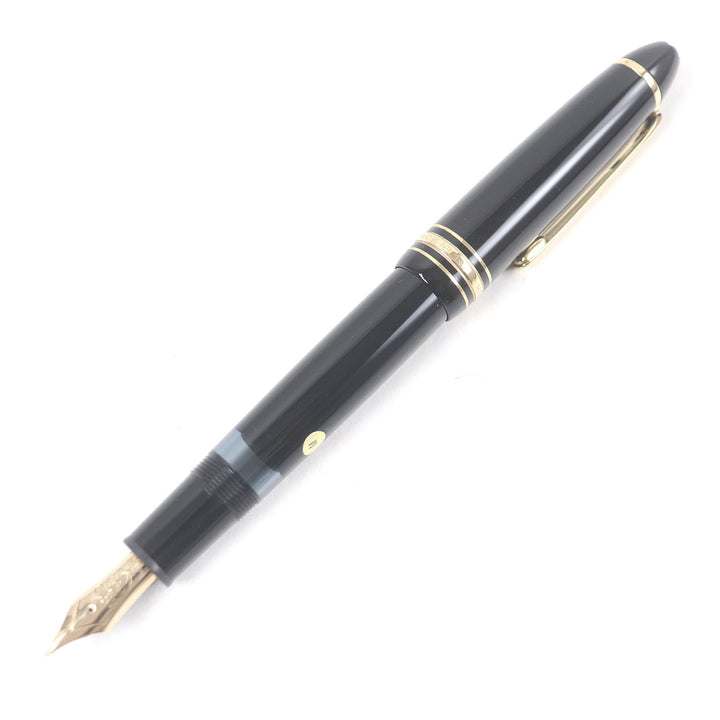 Excellent MONTBLANC fountain pen Meisterstck 146 Cap type Black gold mens