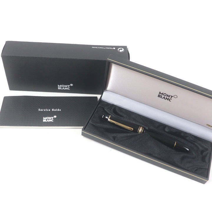 Excellent MONTBLANC fountain pen Meisterstck 146 Cap type Black gold mens