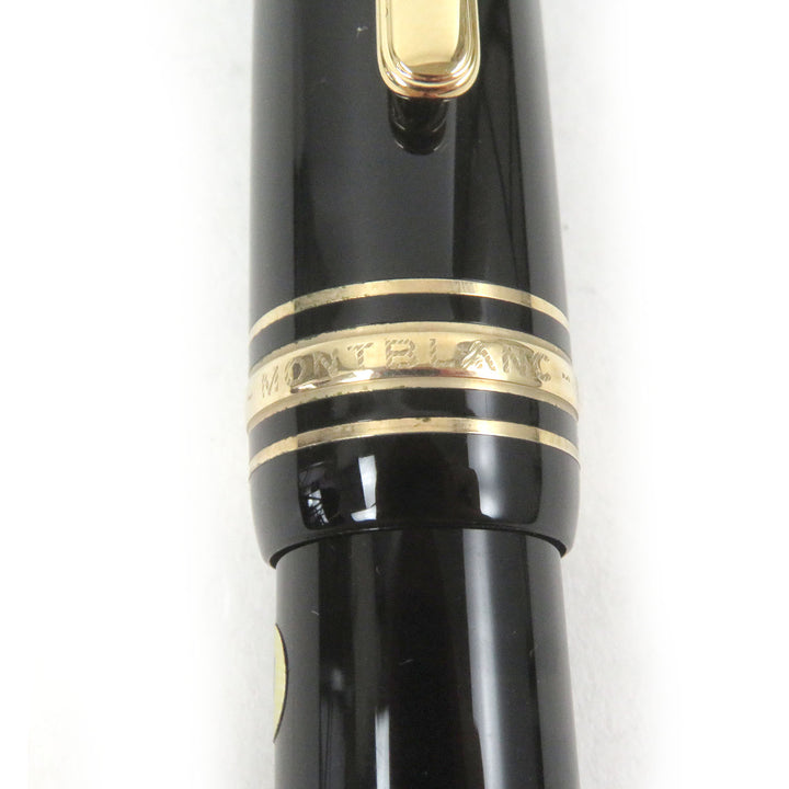 Excellent MONTBLANC fountain pen Meisterstck 146 Cap type Black gold mens