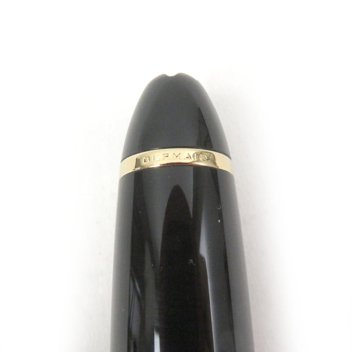 Excellent MONTBLANC fountain pen Meisterstck 146 Cap type Black gold mens
