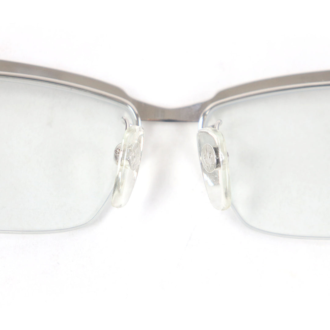 Great A’rossby Glasses Half rim Silver black SV925 mens 209252101