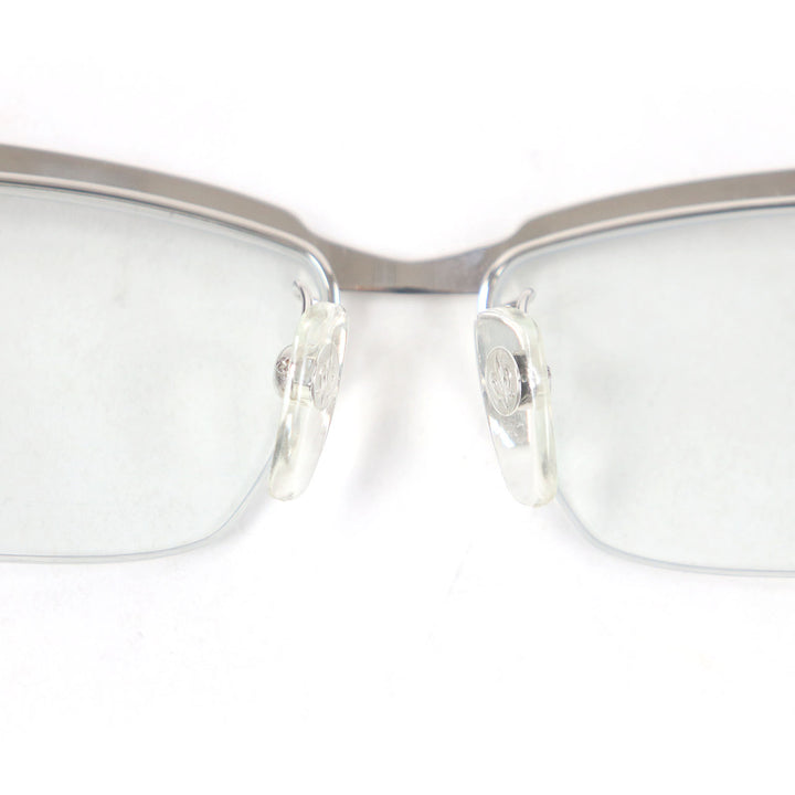 Great A’rossby Glasses Half rim Silver black SV925 mens 209252101