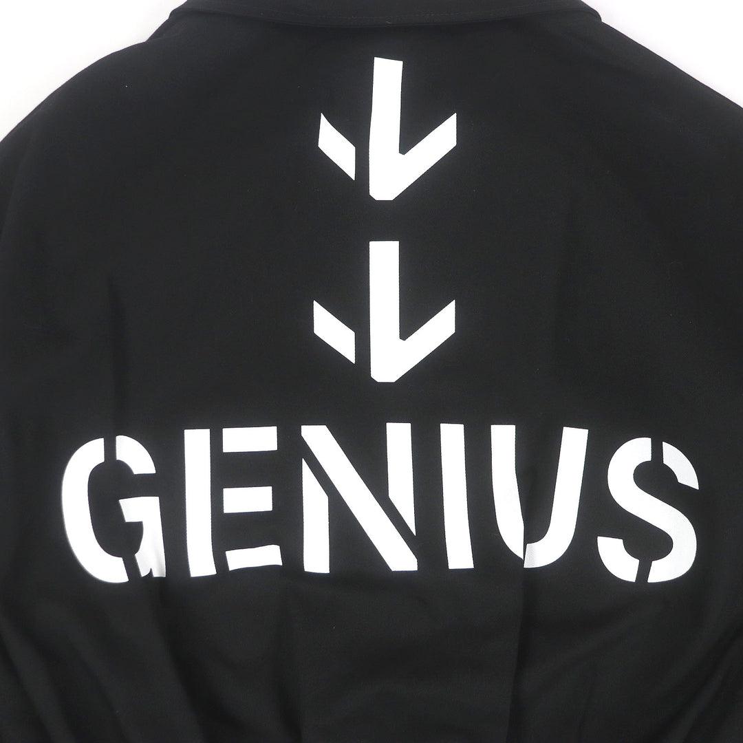 Pristine MONCLER GENIUS jumpsuit TUTA Logo patch jumpsuit black cotton mens XS