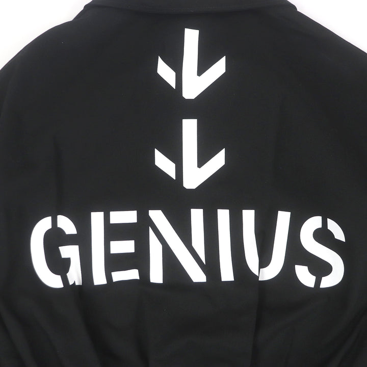 Pristine MONCLER GENIUS jumpsuit TUTA Logo patch jumpsuit black cotton mens XS