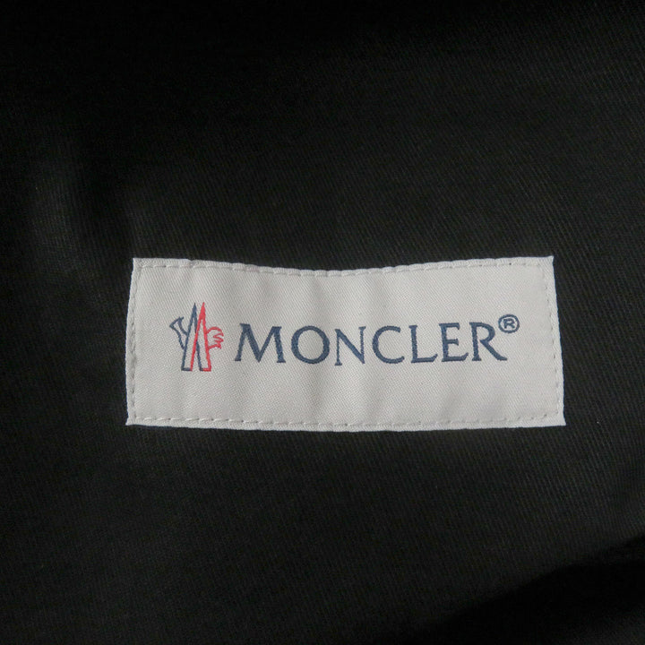 Pristine MONCLER GENIUS jumpsuit TUTA Logo patch jumpsuit black cotton mens XS
