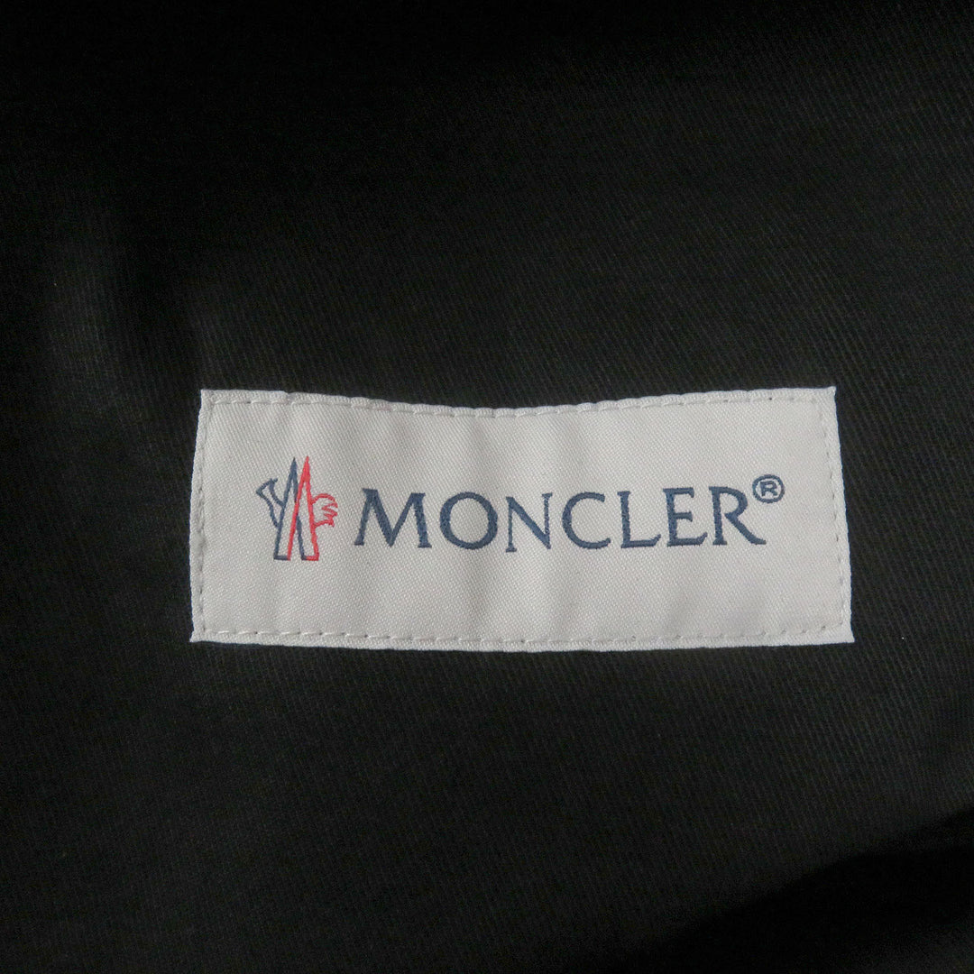 Pristine MONCLER GENIUS jumpsuit TUTA Logo patch jumpsuit black cotton mens XS