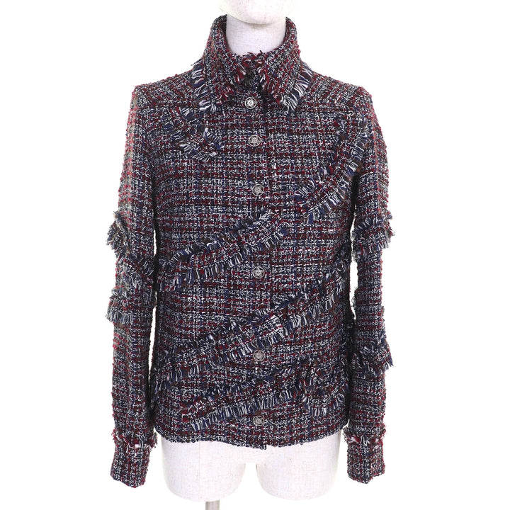Great CHANEL Jacket Red wool Women 34 P49469