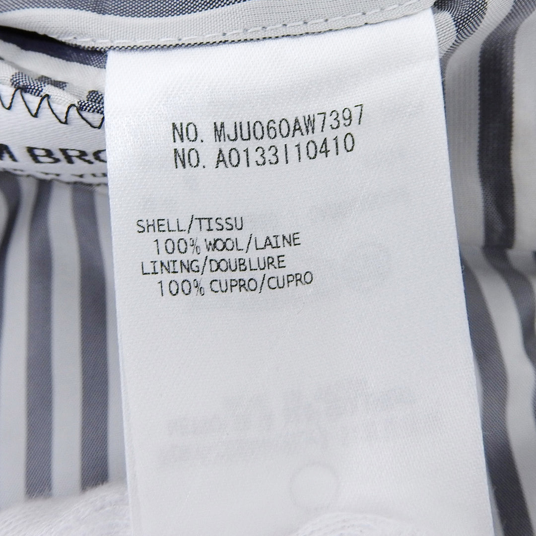 Excellent THOM BROWNE tailored jacket Check Tweed Tricolor Multi wool mens 1 MJU060AW7397