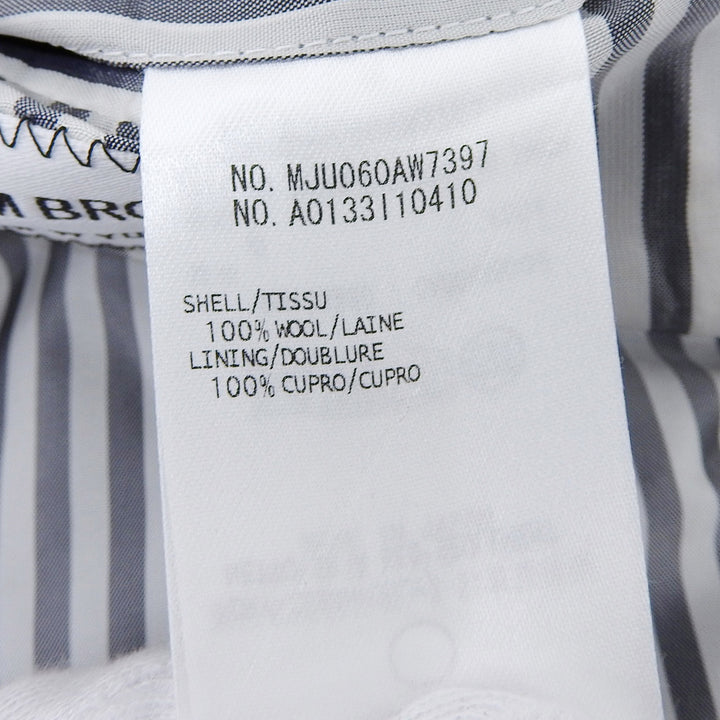 Excellent THOM BROWNE tailored jacket Check Tweed Tricolor Multi wool mens 1 MJU060AW7397