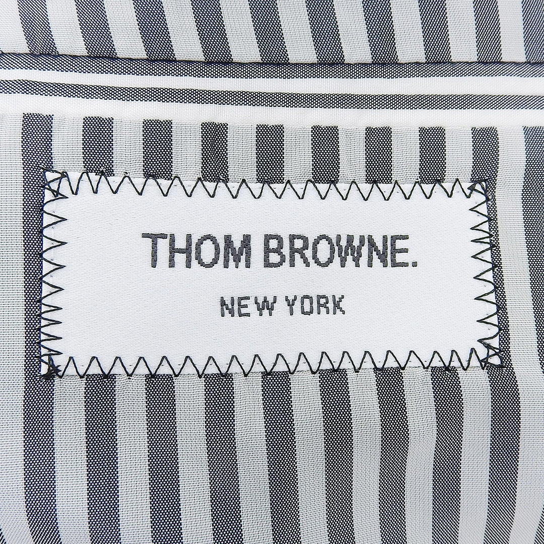 Excellent THOM BROWNE tailored jacket Check Tweed Tricolor Multi wool mens 1 MJU060AW7397