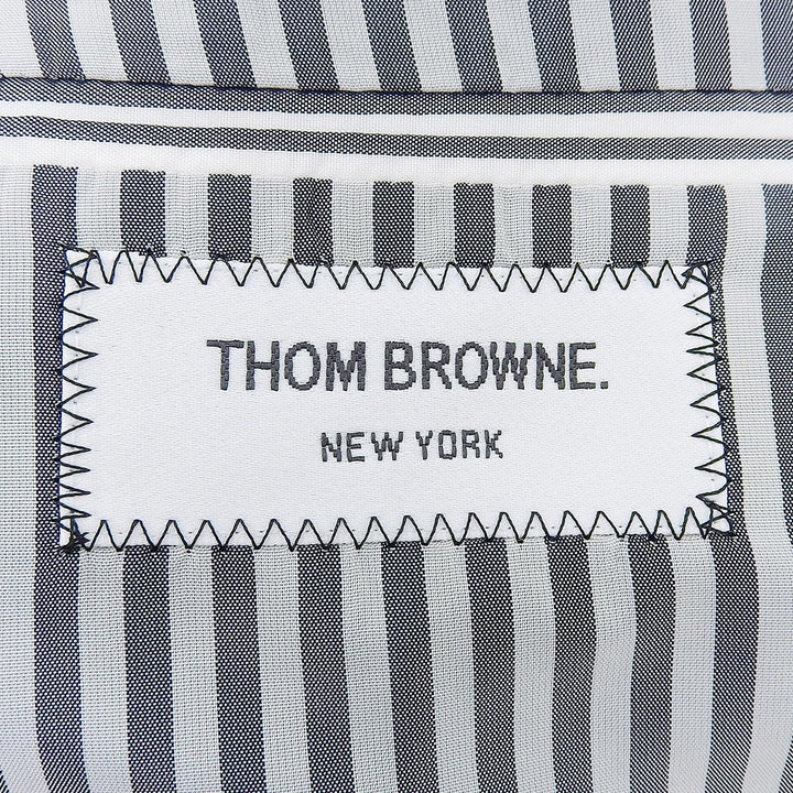Excellent THOM BROWNE tailored jacket Check Tweed Tricolor Multi wool mens 1 MJU060AW7397
