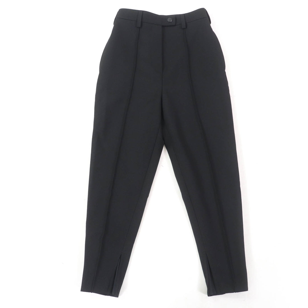 Excellent PRADA Pants black Virgin wool Women 36 P235H