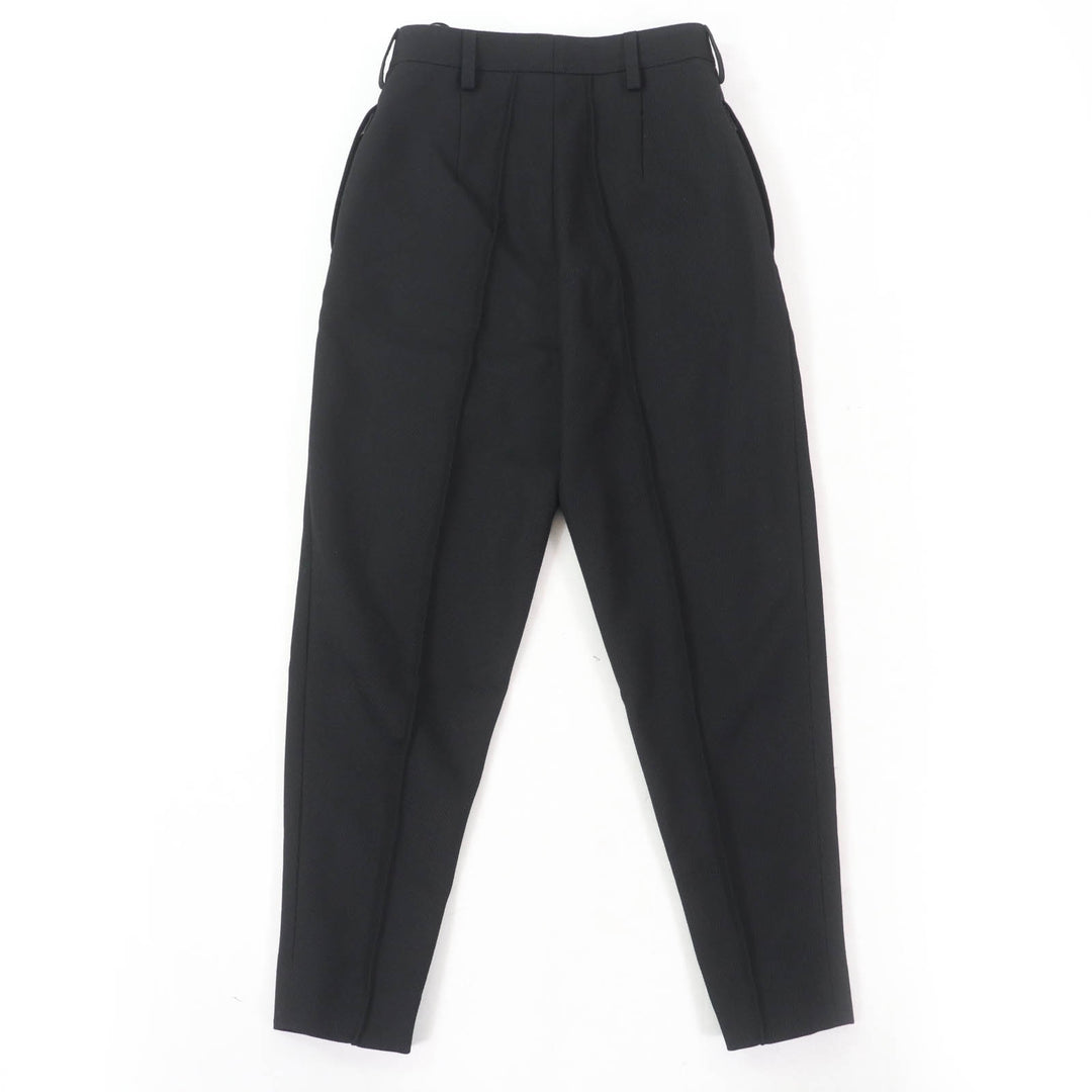 Excellent PRADA Pants black Virgin wool Women 36 P235H