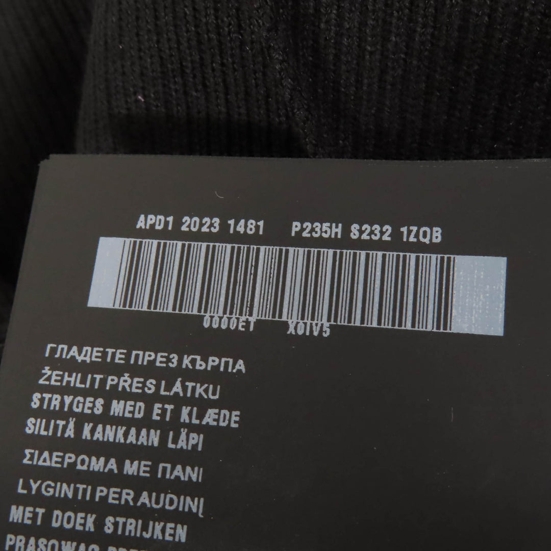 Excellent PRADA Pants black Virgin wool Women 36 P235H