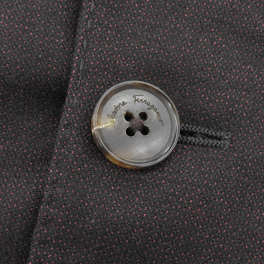 Excellent Salvatore Ferragamo tailored jacket single Brown cashmere mens 46